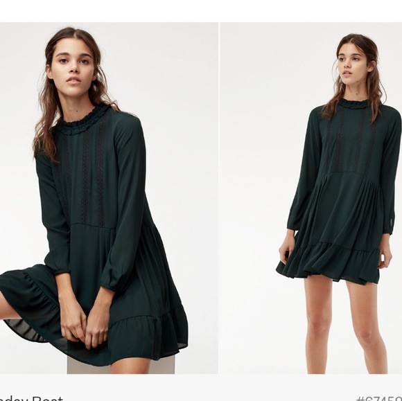 Aritzia Sunday Best Raleigh dress in deep burgandy - Picture 3 of 8